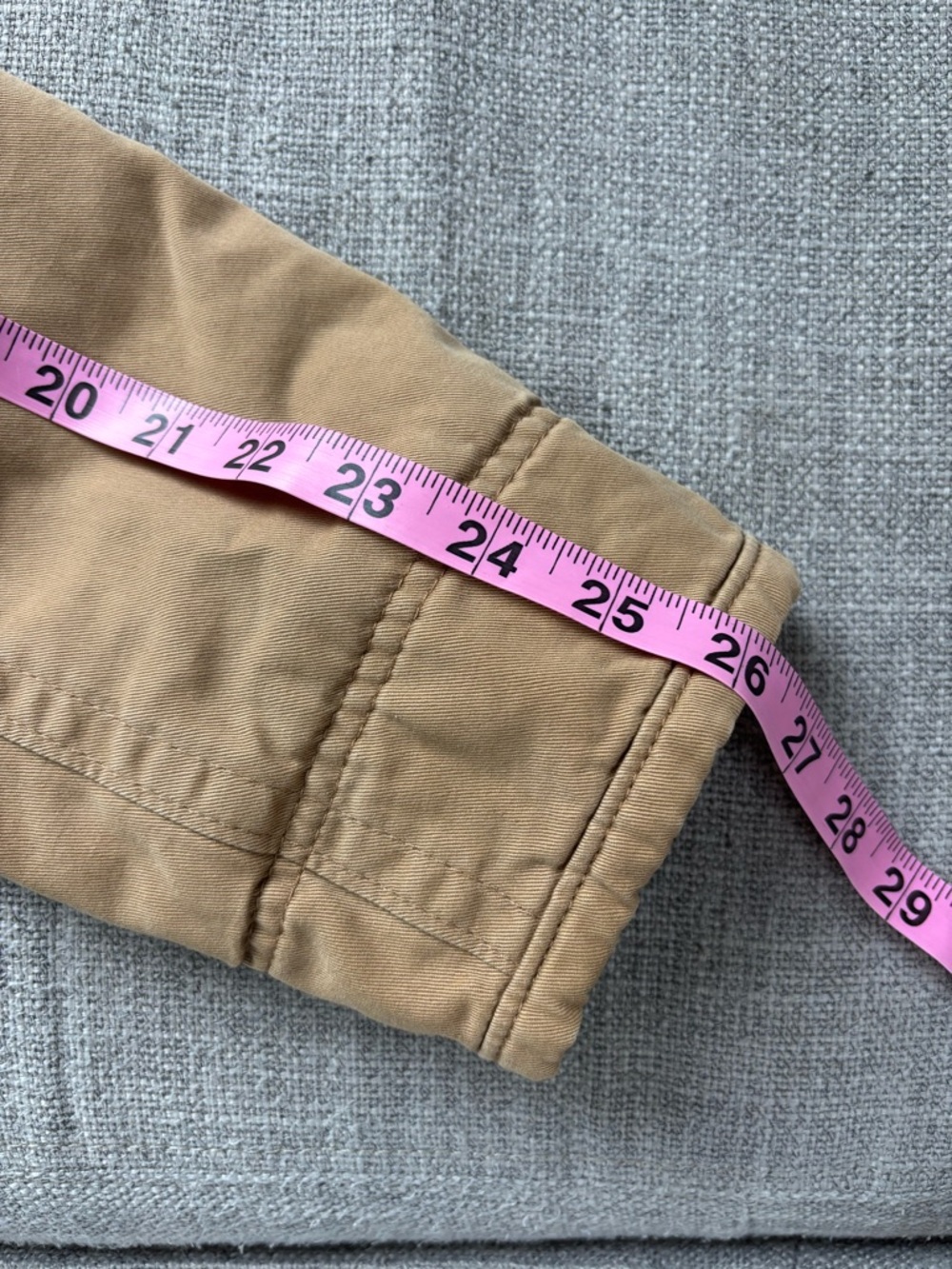 Hollister Men’s Tan Field Utility Jacket Jersey lined four pocket Medium - Picture 12 of 12